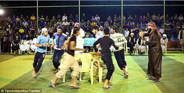 The opening of the ISIS Jihad Games includes tug-of-war and chair grabbing.jpg