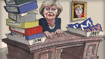 首相尘埃落定 英国脱欧谈判不应急躁.jpg