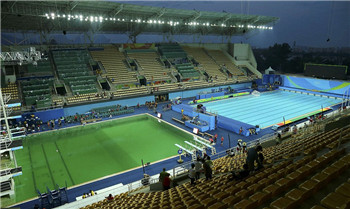 The Olympic swimming pool has turned green, and the players from all over the world have begun to show off.jpg