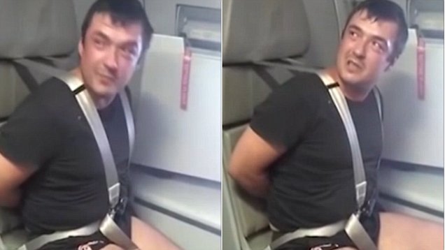 俄航班一醉酒乘客因殴打乘务员被绑座椅上