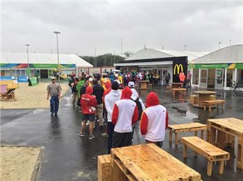I was cried by athletes. The Olympic Village free McDonald’s announced limited supply.jpg
