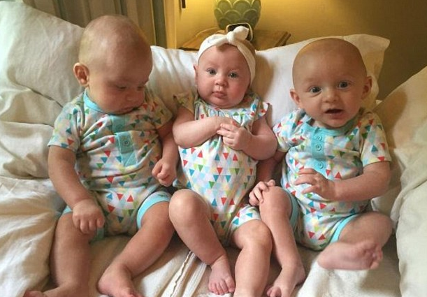 美国诞生世界第二重的三胞胎