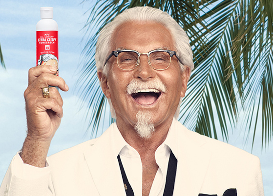 This is sour! KFC launched a sunscreen with fried chicken flavor! .jpg