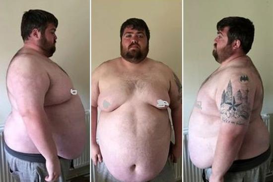 励志!英国一肥胖男子被游乐园拒绝之后怒减一半体重!
