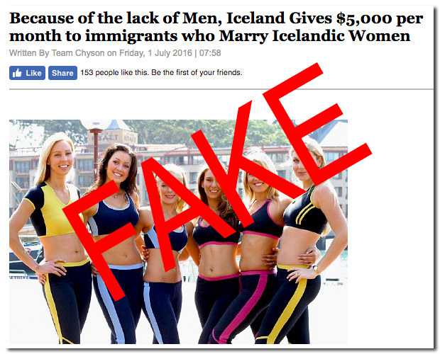 冰岛女性因骗局遭遇突如其来的求婚潮
