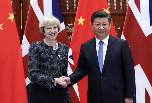 英国首相特蕾莎·梅称中英两国仍处黄金时代.jpg