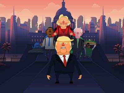 This mobile game is to "send Trump into space".jpg