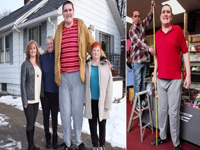 My friend called the world’s tallest teenager "the gentle giant". He is still growing up.jpg