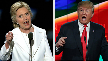 Trump and Hillary launched the final sprint for the election.jpg
