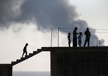 Syrian government forces launched a fierce attack in Aleppo.jpg