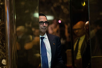 Trump’s economic cadre, former Goldman Sachs banker Steven Mchin.jpg