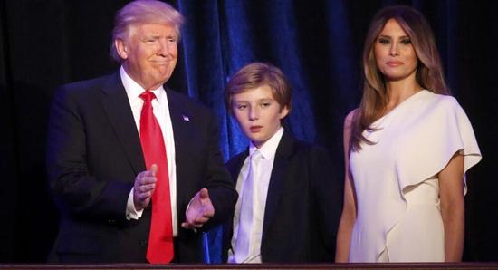Trump’s wife will not move into the White House for the time being. The new first family will "separate".jpg