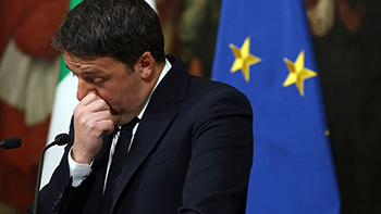 Italian Prime Minister Renzi frustrated in the referendum and announced his resignation.jpg