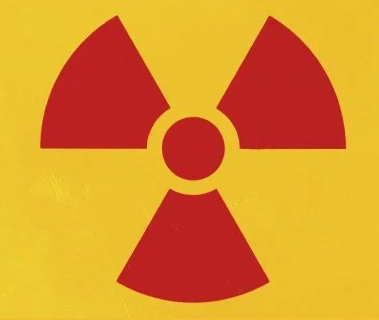 小心辐射标志