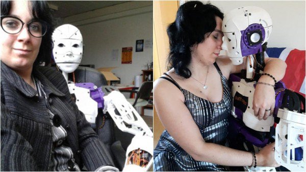 法国女子爱上3D打印机器人并想要与之结婚.jpg