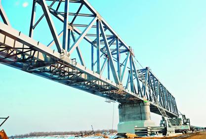 Construction of the first Sino-Russian cross-border bridge is officially underway. It is expected to open to traffic in 2019.jpg