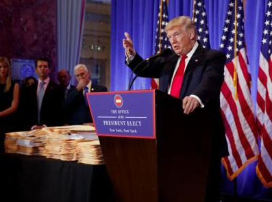 Trump said that "the one-China policy is among the negotiations." China rejects .jpg