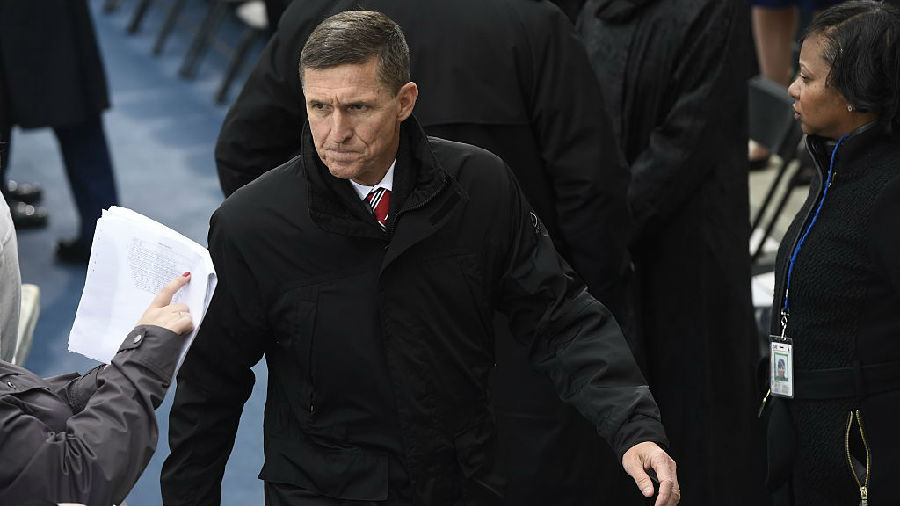 Flynn was dismissed, and the "Russia" scandal continued to ferment.jpg