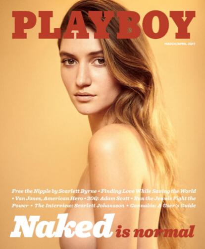 "Playboy" reposted nude photos, saying that the previous cancellation was a mistake.jpg