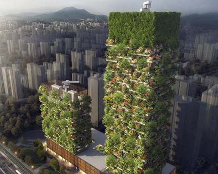 The first vertical forest in China will be located in Nanjing in 2018..jpg