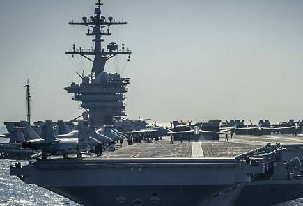U.S. aircraft carrier deployment in disputed South China Sea test China is determined .jpg