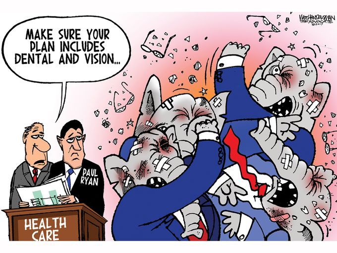 讽刺美国政治漫画