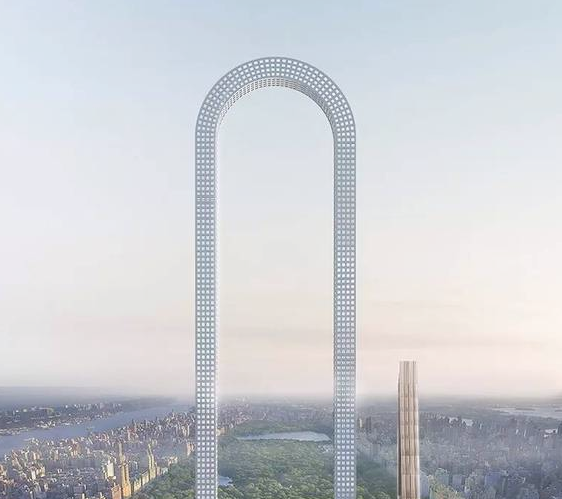 美国纽约计划建造世界上最长的倒U型建筑