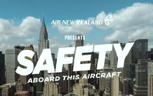 新西兰航空恶搞经典宣传片 非常好莱坞