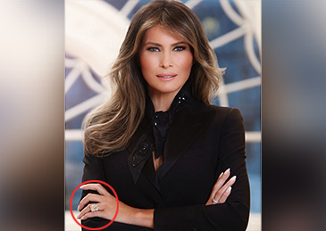 The White House released the official photo of the first lady Melania Trump.jpg