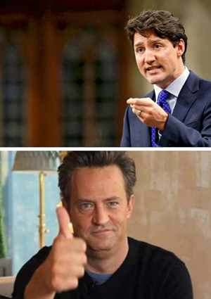 It was revealed that childhood embarrassment Prime Minister Trudeau wanted to'make an appointment' with Matthew Perry! .jpg