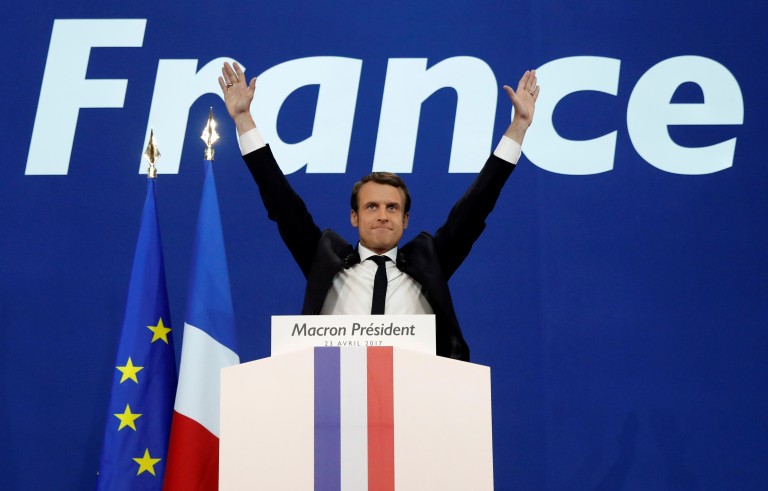 聚焦法国大选 马克龙和勒庞进入下一轮竞选