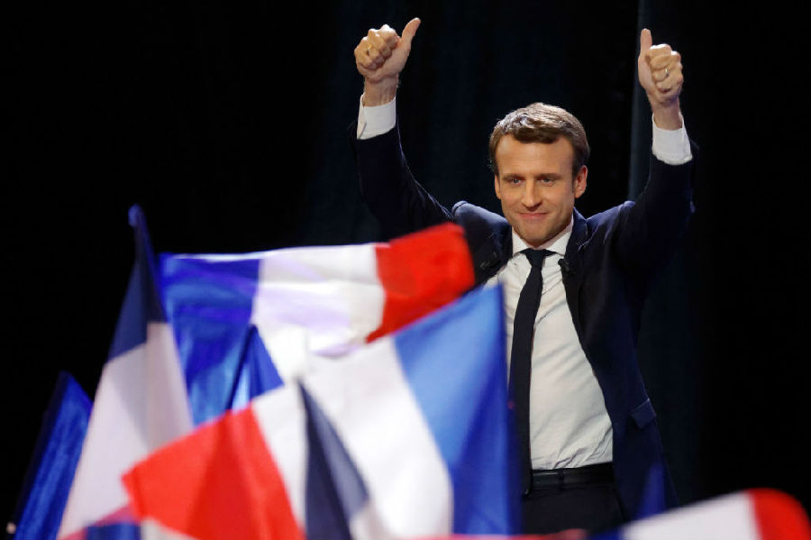 The French election results boosted the financial market.jpg