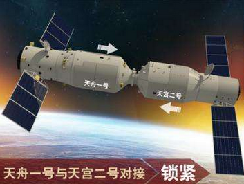 The Tianzhou-1 cargo spacecraft successfully completed the first docking with Tiangong-2.jpg