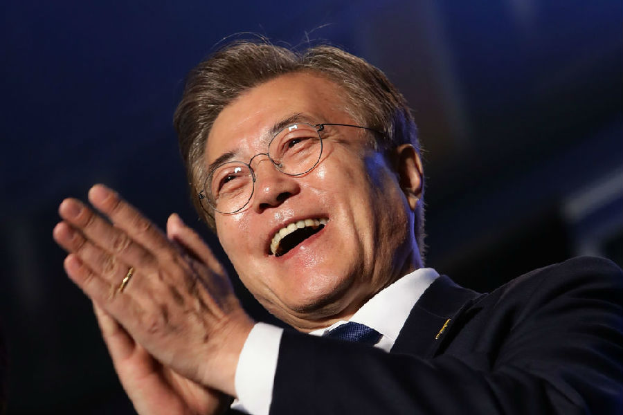 Moon Jae-in was elected President of South Korea.jpg