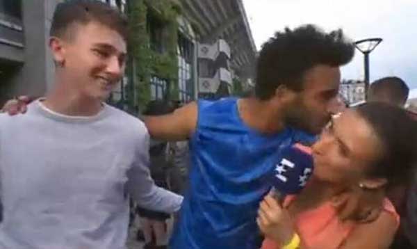 The French Open player was expelled for US$20 billion for kissing a female journalist during the live broadcast..jpg