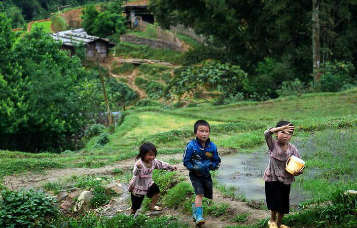 越南农村儿童