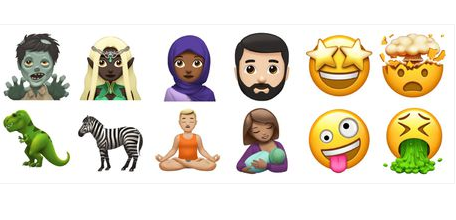 苹果发布最新Emoji表情包_趣图妙语_双语阅读 - 可可英语
