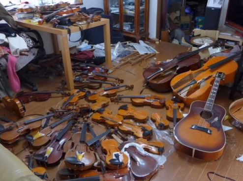 砸烂前夫54把小提琴 中国女子返日后被逮捕