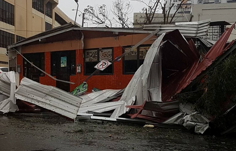 飓风玛丽亚袭击加勒比海地区