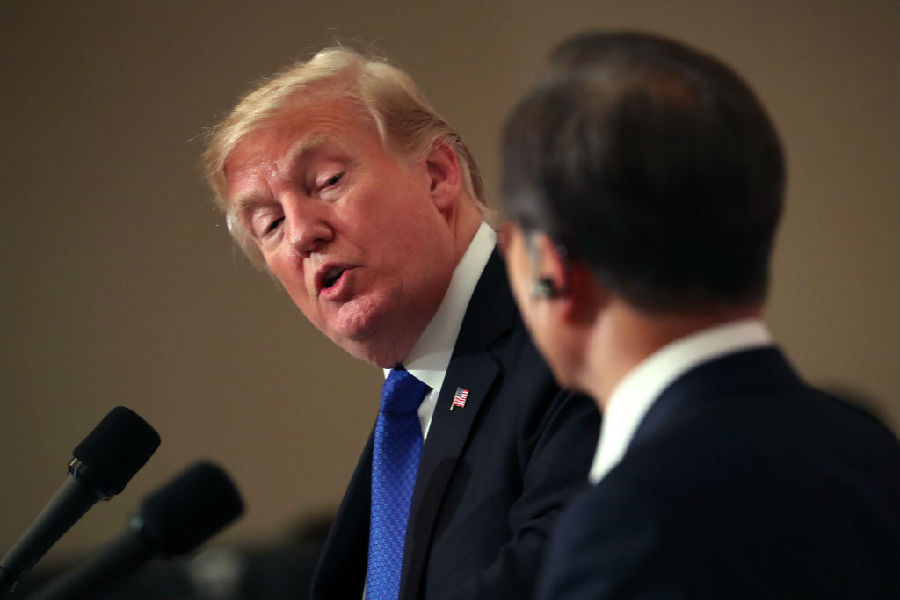 Trump canceled his visit to the DPRK and South Korea’s demilitarized zone due to bad weather.jpg