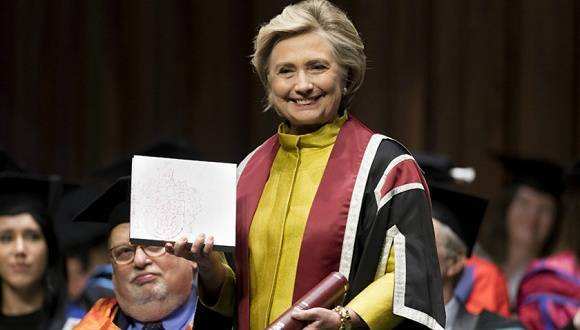 Can he become a president and become a professor? Hillary Clinton may go to Columbia University to teach .jpg