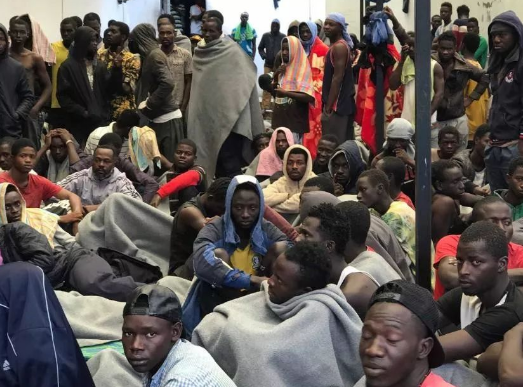 The slave trade reappears in Libya. People are trafficked like cattle! .jpg