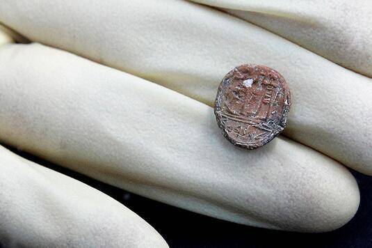 耶路撒冷出土一枚2700年前的黏土印章