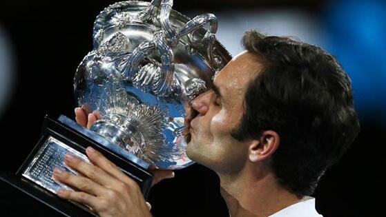 Federer's Australian Open won the 20th Grand Slam title.jpg