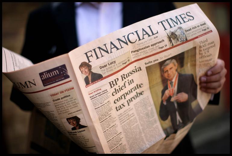 The British "Financial Times" won the UK's highest journalism award.jpg