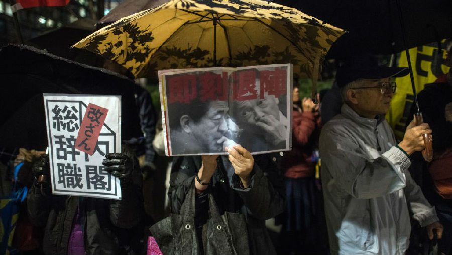 Japanese Prime Minister Shinzo Abe insisted on advancing the constitutional amendment plan.jpg