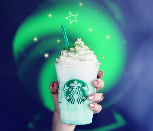 Starbucks launched a limited-time internet celebrity product in North America, Crystal Ball Frappuccino! .jpg