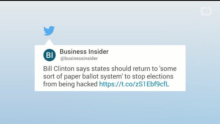美国前总统比尔·克林顿呼吁美国使用纸质投票系统.png