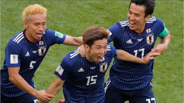 日本击败哥伦比亚取得世界杯赛场首胜