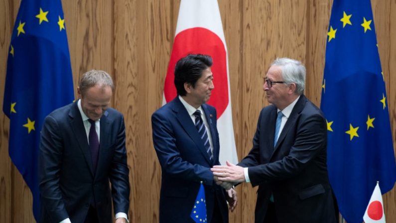 日本与欧盟签自贸协议 承诺取消99%关税